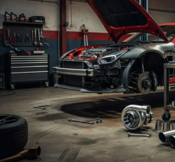 Fejlesztett jármű vizuális ábrázolása a Fix My Car: Premium játékban